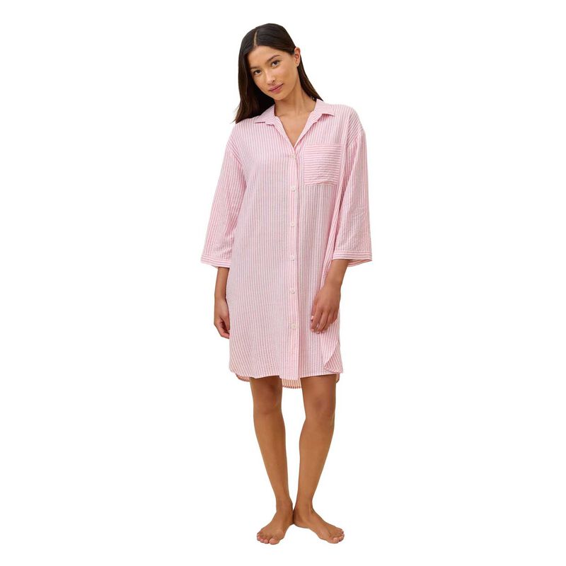 Papinelle Sabine Seersucker Stripe Nightshirt image number 0